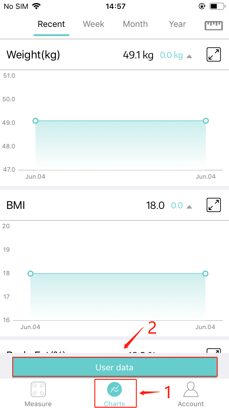 Fitdays Connect Bambou, the rechargeable scale for Fitdays Connect