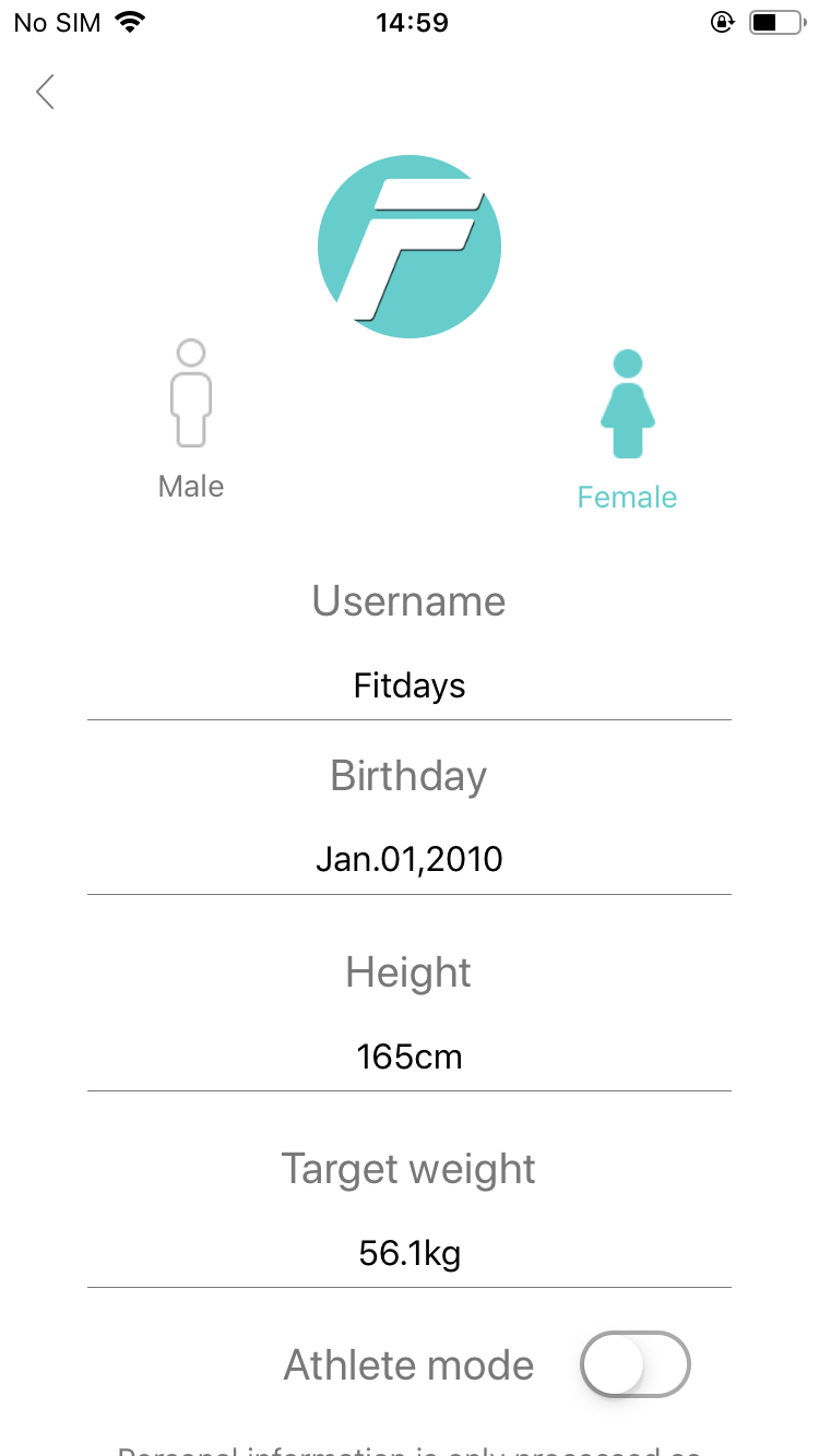 Fitday Electronic Body Fat Scale Instruction Manual